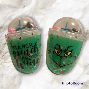 Grinch Snowglobe Wine Tumbler